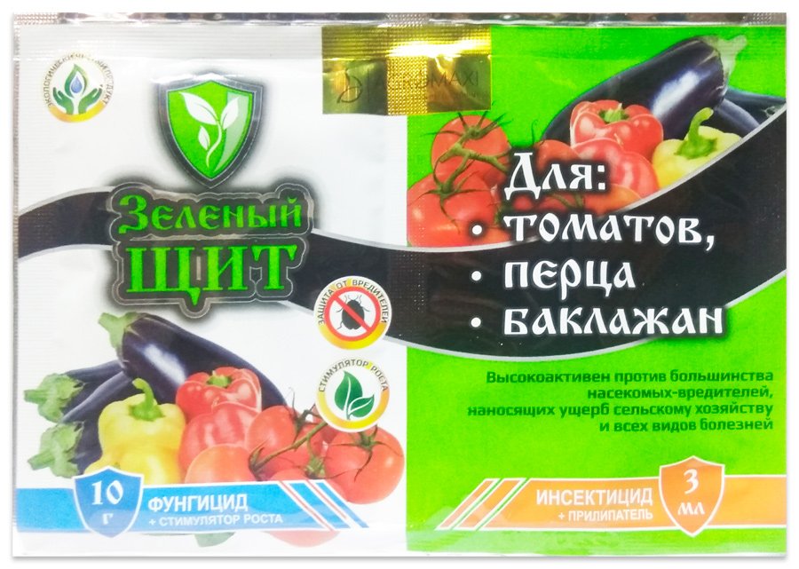 Зеленый щит для томатов, перца и баклажан 12 мл + 3 мл