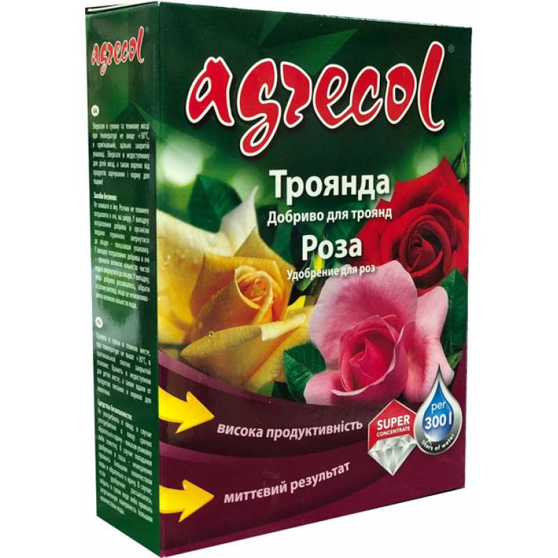 Водорастворимое комплексное минеральное удобрение для роз 200 г Agrecol