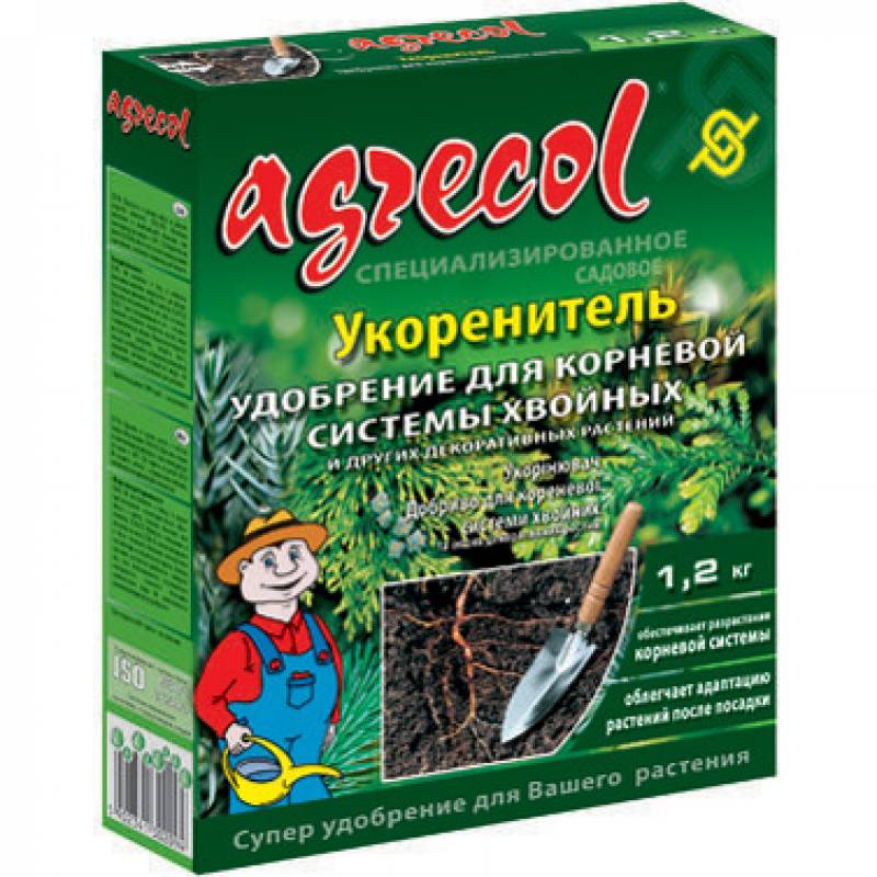 Удобрение для корневой системы хвойных и других декоративных растений Agrecol 1.2 кг