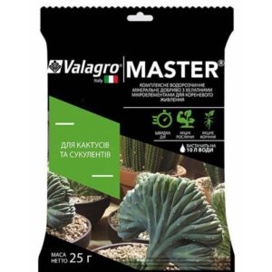 Комплексное минеральное удобрение для кактусов и суккулентов Master (Мастер) 25 г NPK 13.40.13 Valagro (Валагро)